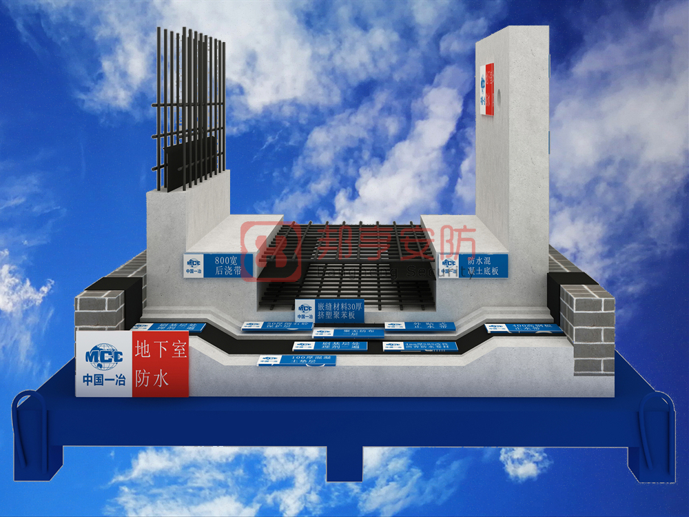 地下室防水質(zhì)量樣板展示、工藝質(zhì)量樣板、工法質(zhì)量樣板