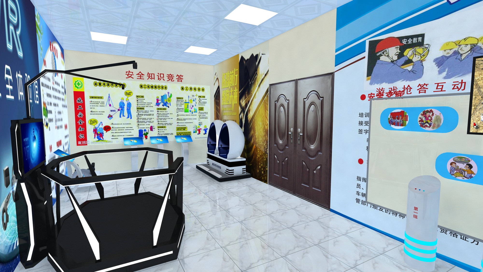 VR技術(shù)帶您進(jìn)入施工的危險(xiǎn)！江蘇建筑企業(yè)在工地施工現(xiàn)場設(shè)立VR安全體驗(yàn)館，引導(dǎo)工人安全生產(chǎn)